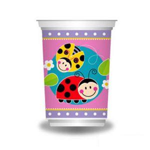 Copo Joaninha Plstico 200ml 08 Unidades